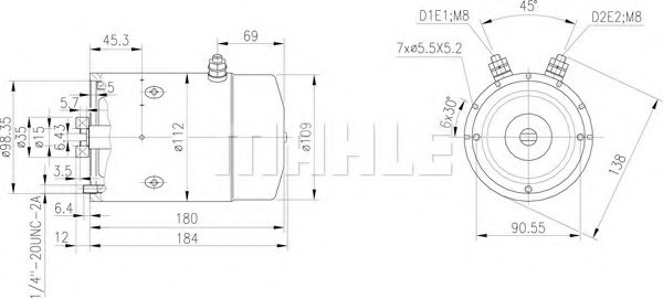 MAHLE ORIGINAL MM 88 Electric Motor